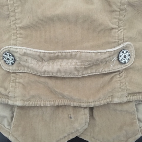 Guess fitted crop stretch corduroy vest NEVER WORN - Picture 6 of 6